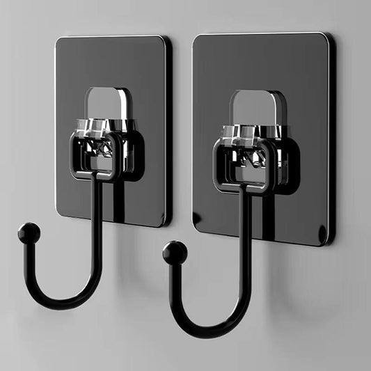 Black transparent multipurpose adhesive hooks