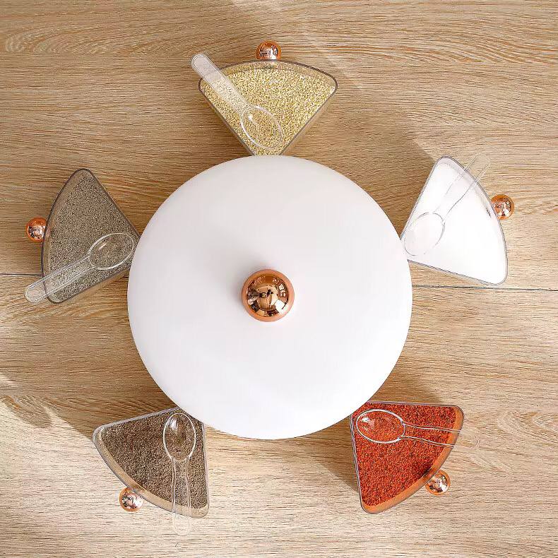 ROUND MULTIGRID SEASONING ROTATABLE BOX JAR