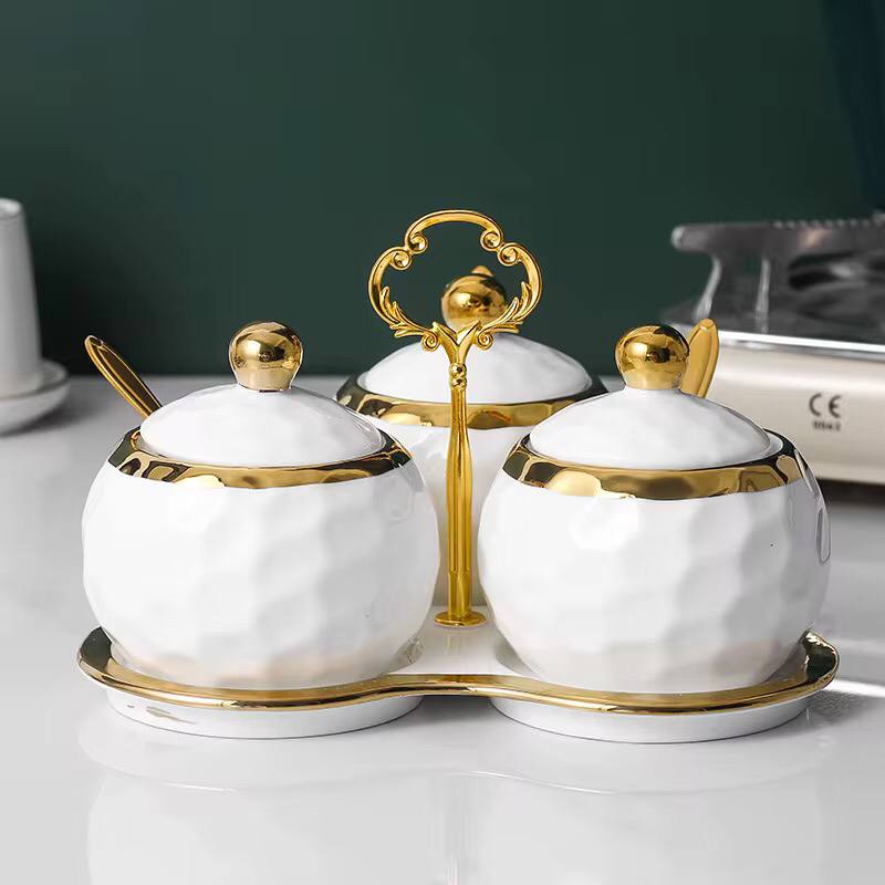 Nordic Ceramic Household Kitchen Seasoning Jars