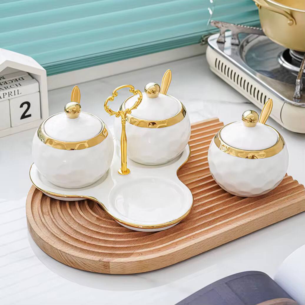 Nordic Ceramic Household Kitchen Seasoning Jars