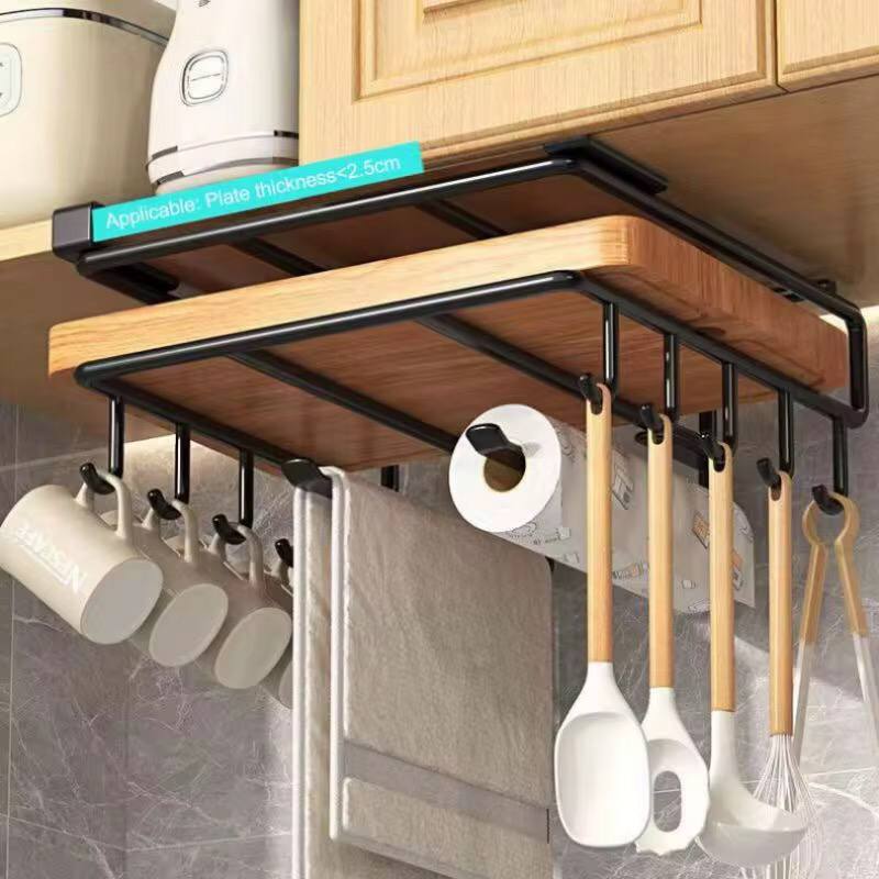 Kitchen Cabinet Under Shelf Double-layer Storage Rack
