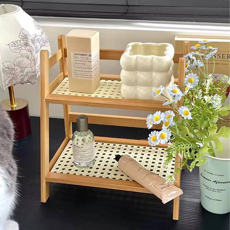 Wooden Storage Shelf 2-Tier