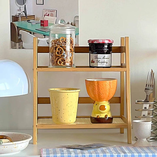 Wooden Storage Shelf 2-Tier