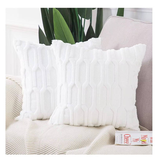 Soft Solid Fluffy Cushion Cover