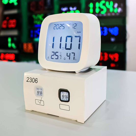 Portable Battery Operated LCD Digital Clock