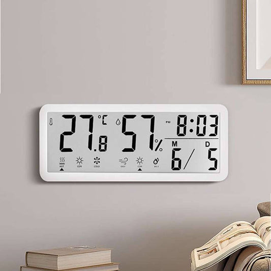 SLIM CASIO LCD WEATHER DIGITAL WALL CLOCK
