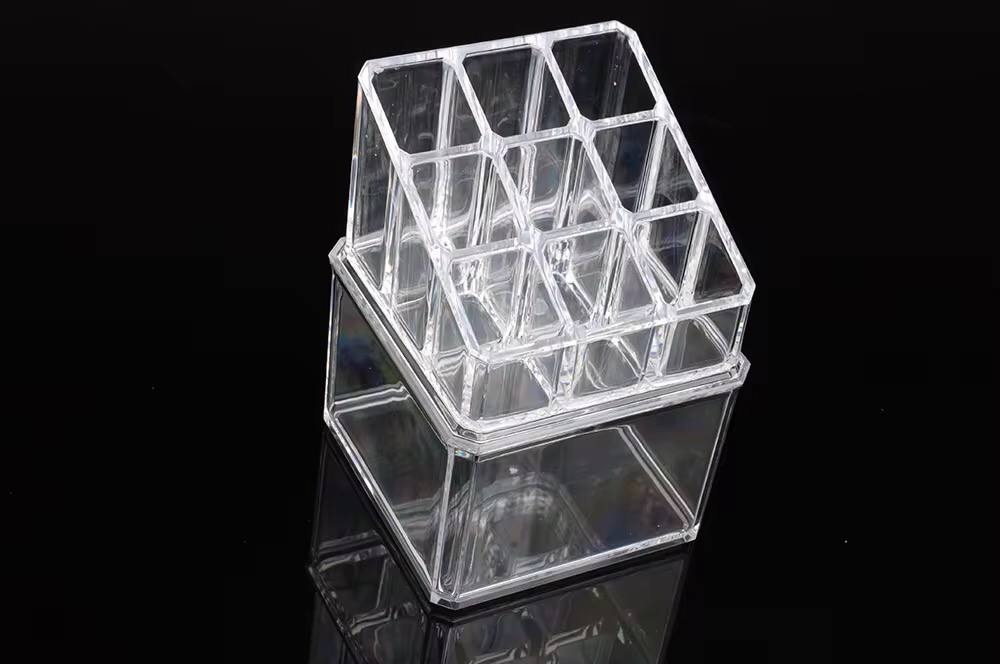 JN-803 9 grid 2 layer acrylic cosmetics organizer