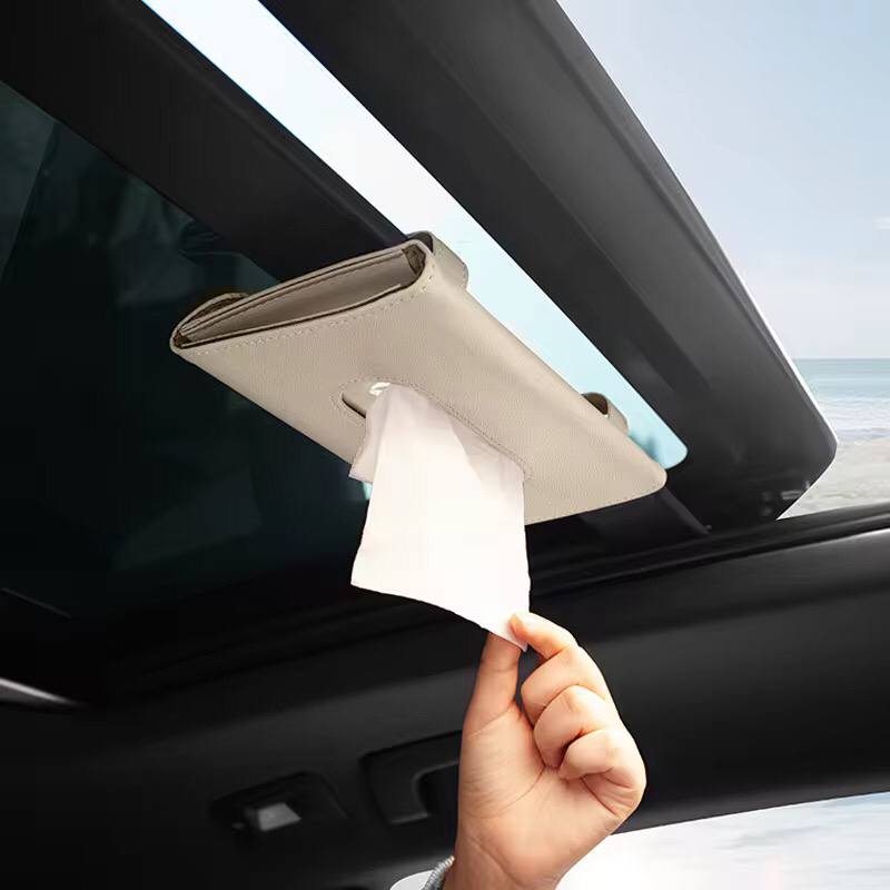 Car visor tissue Holder.