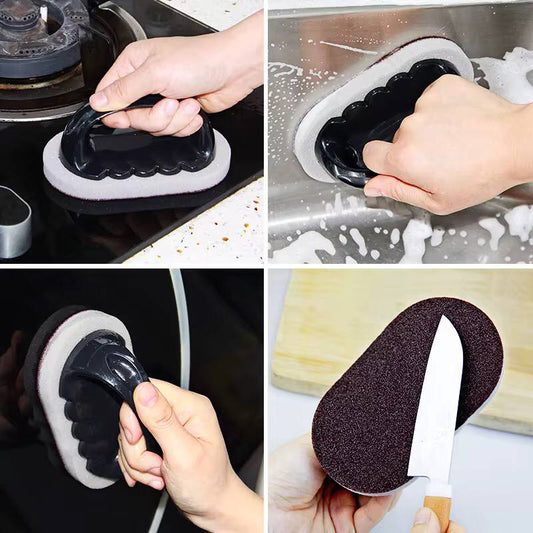 Scrubbing Kitchen Sponge .