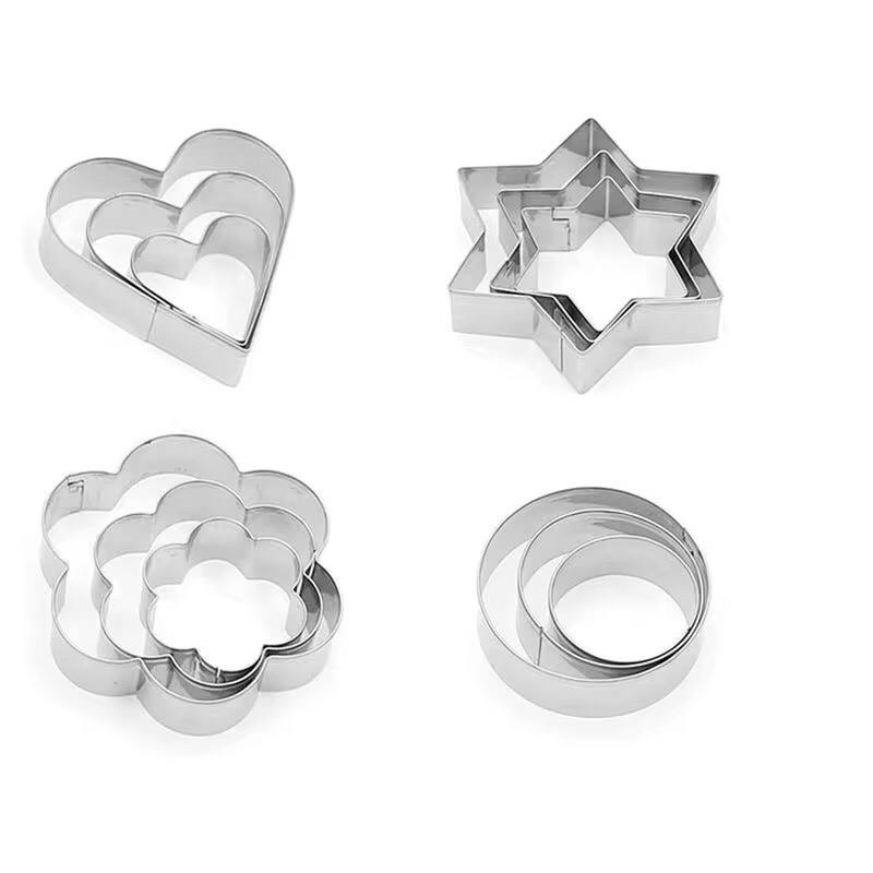 Metallic cookie cutter.