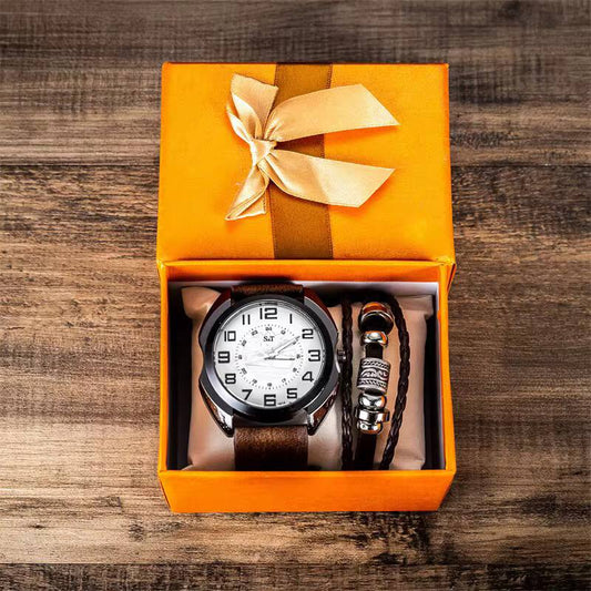 New 2Pcs/Set Fashion Mens Watches