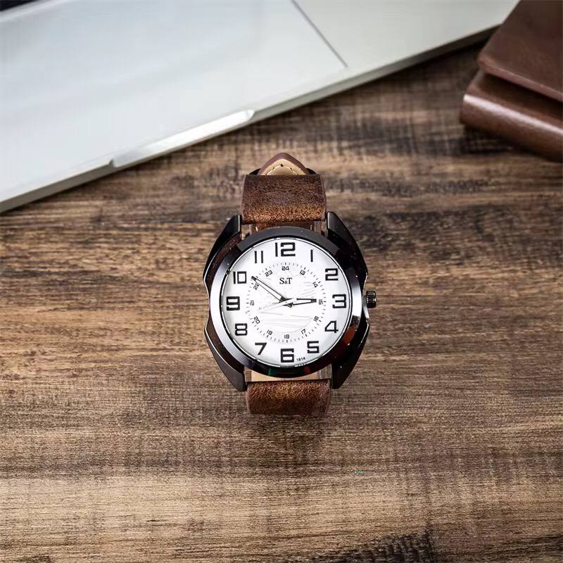 New 2Pcs/Set Fashion Mens Watches