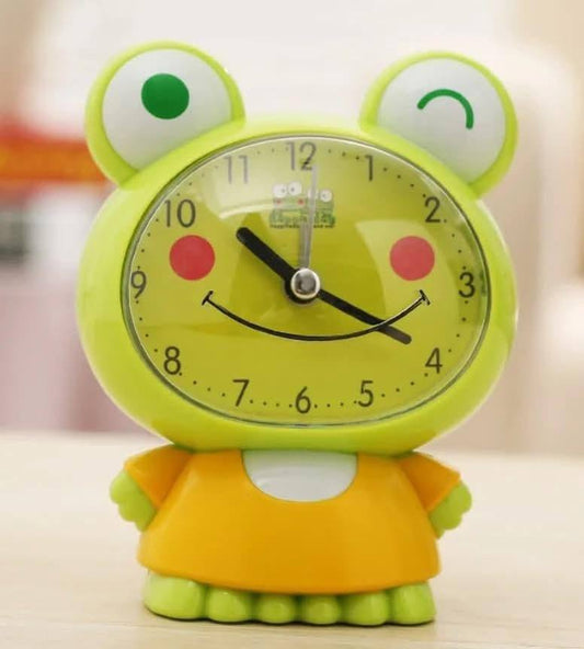 Multi-color cute frog/hello kitty Alarm table clock.