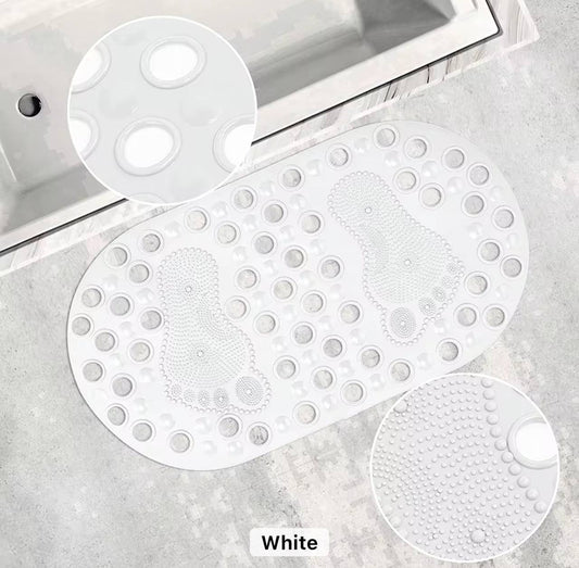 Bathroom antislip mat with footprints