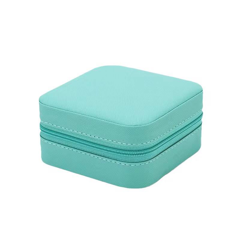 Portable travel storage organizer jewelry case.