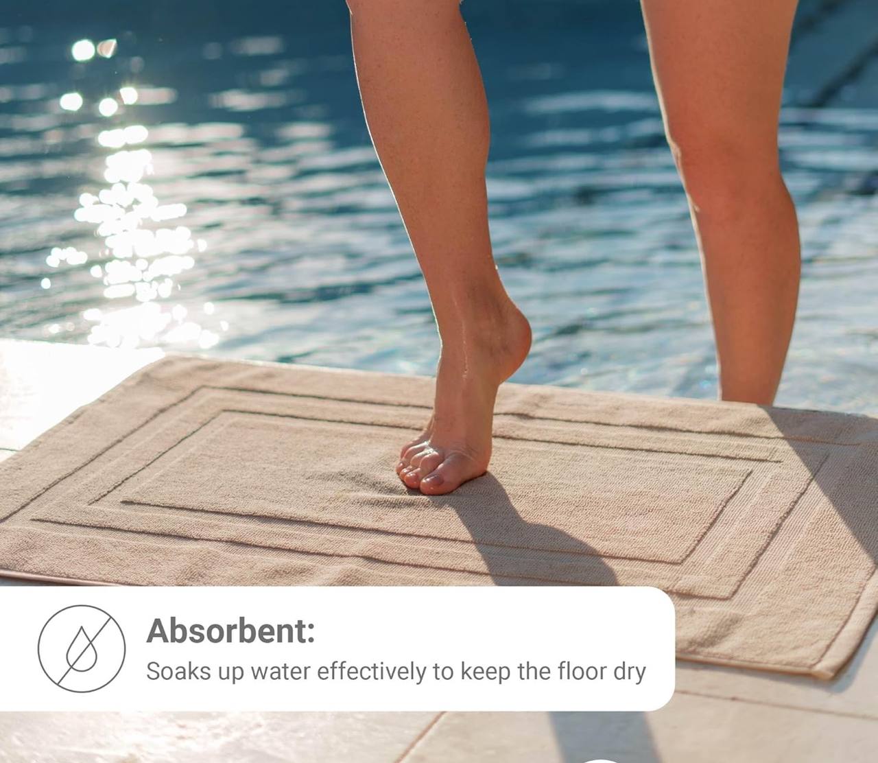 Luxurious cotton Bathroom mats