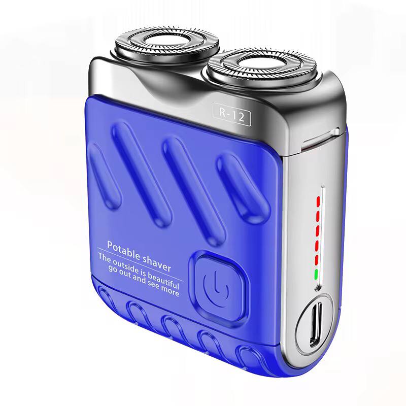 Portable rechargeable High power Duo ring magnetic blade mini shaver YR-188 .