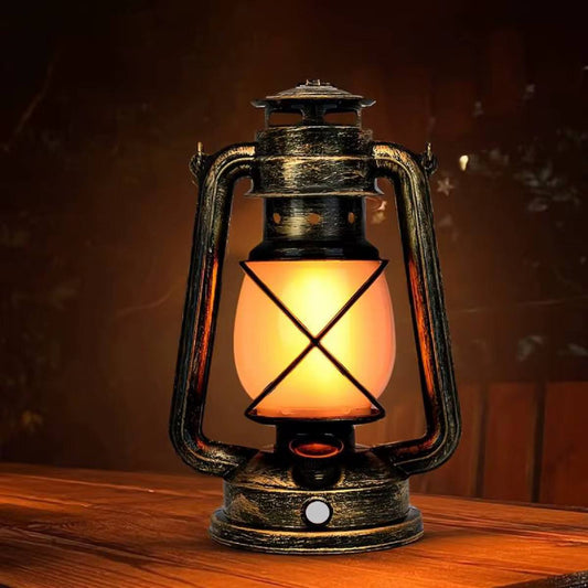 VINTAGE  DESIGN 35cm LED LANTERN.