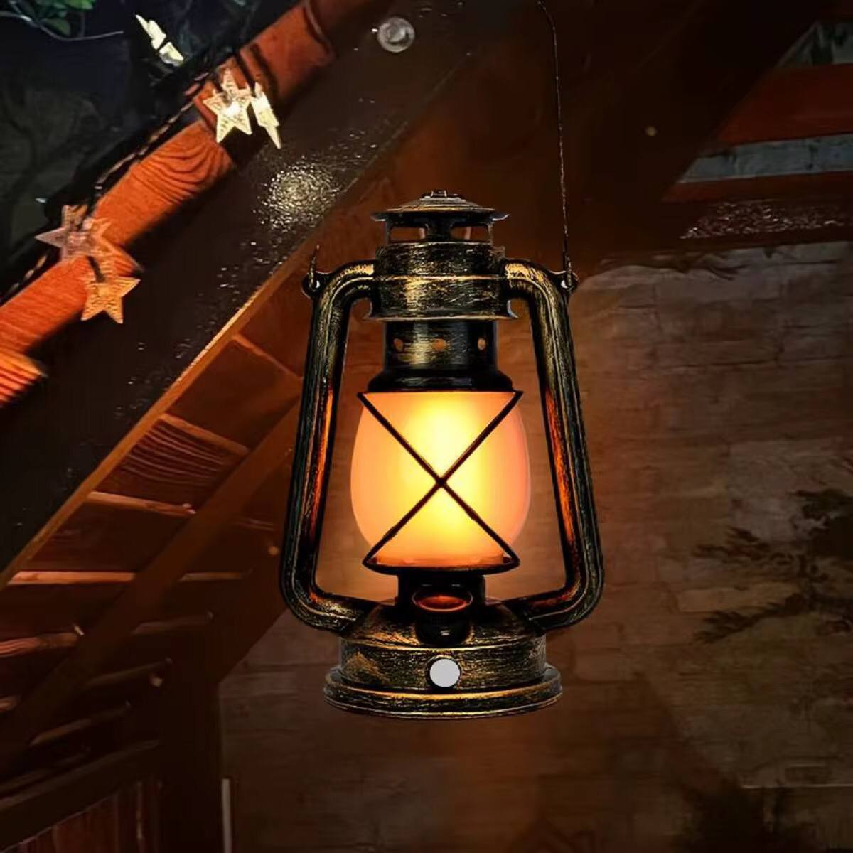 VINTAGE  DESIGN 35cm LED LANTERN.