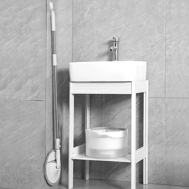360⁰ Micro fiber spin mop with water separation bucket .
