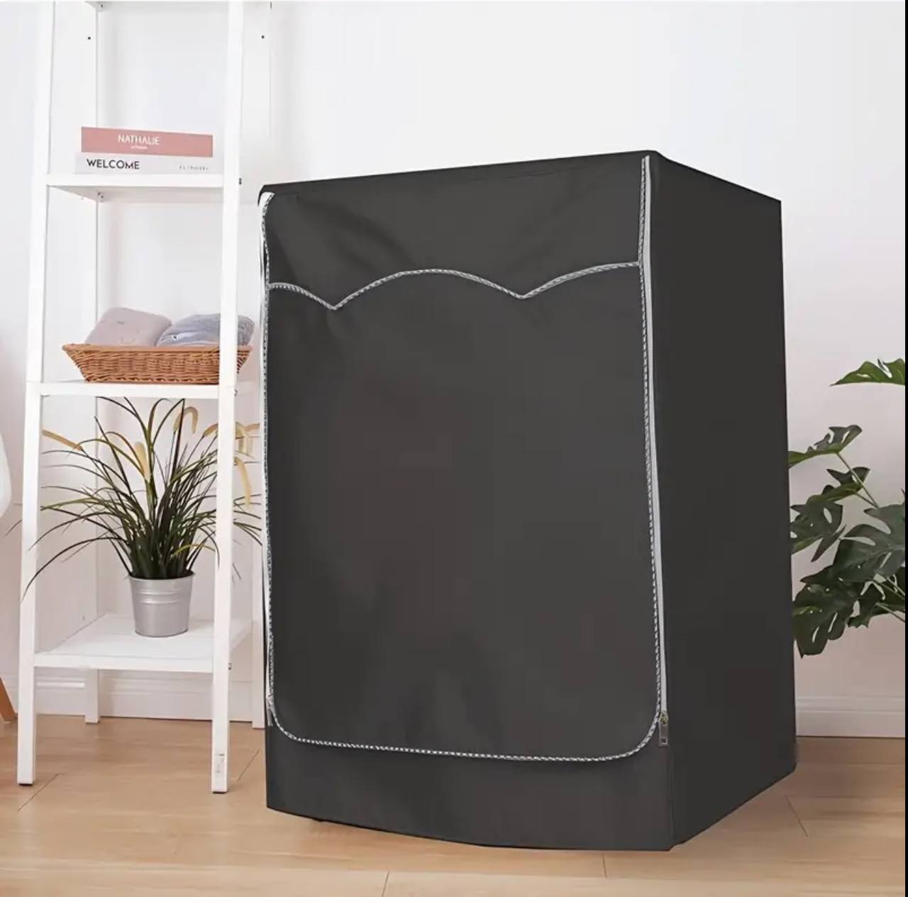 Premium Quality Waterproof/Sunproof/Dustproof Black Front load  washing machine cover
