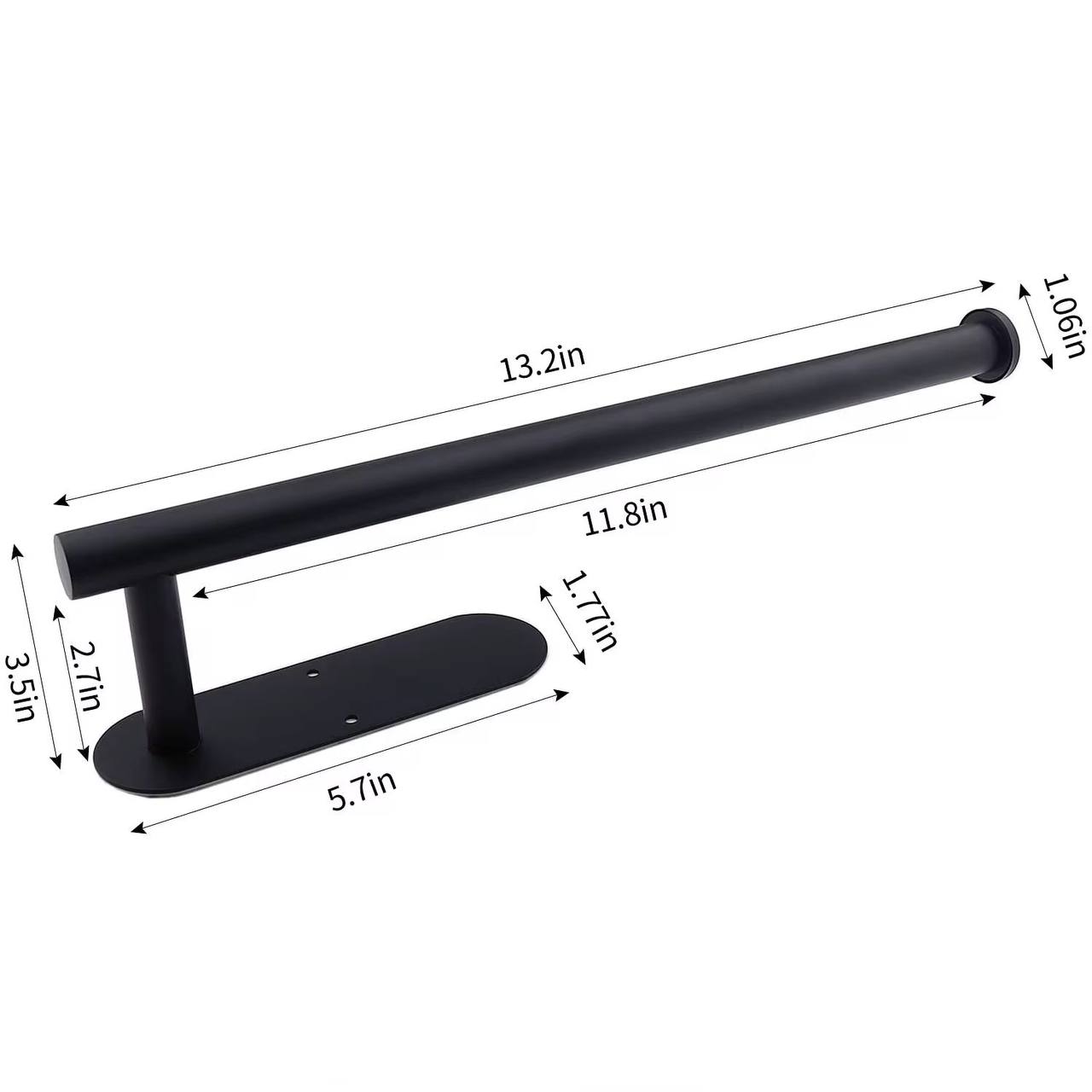 Stainless steel paper towel holder