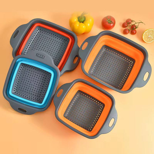 Collapsible silicon drainer