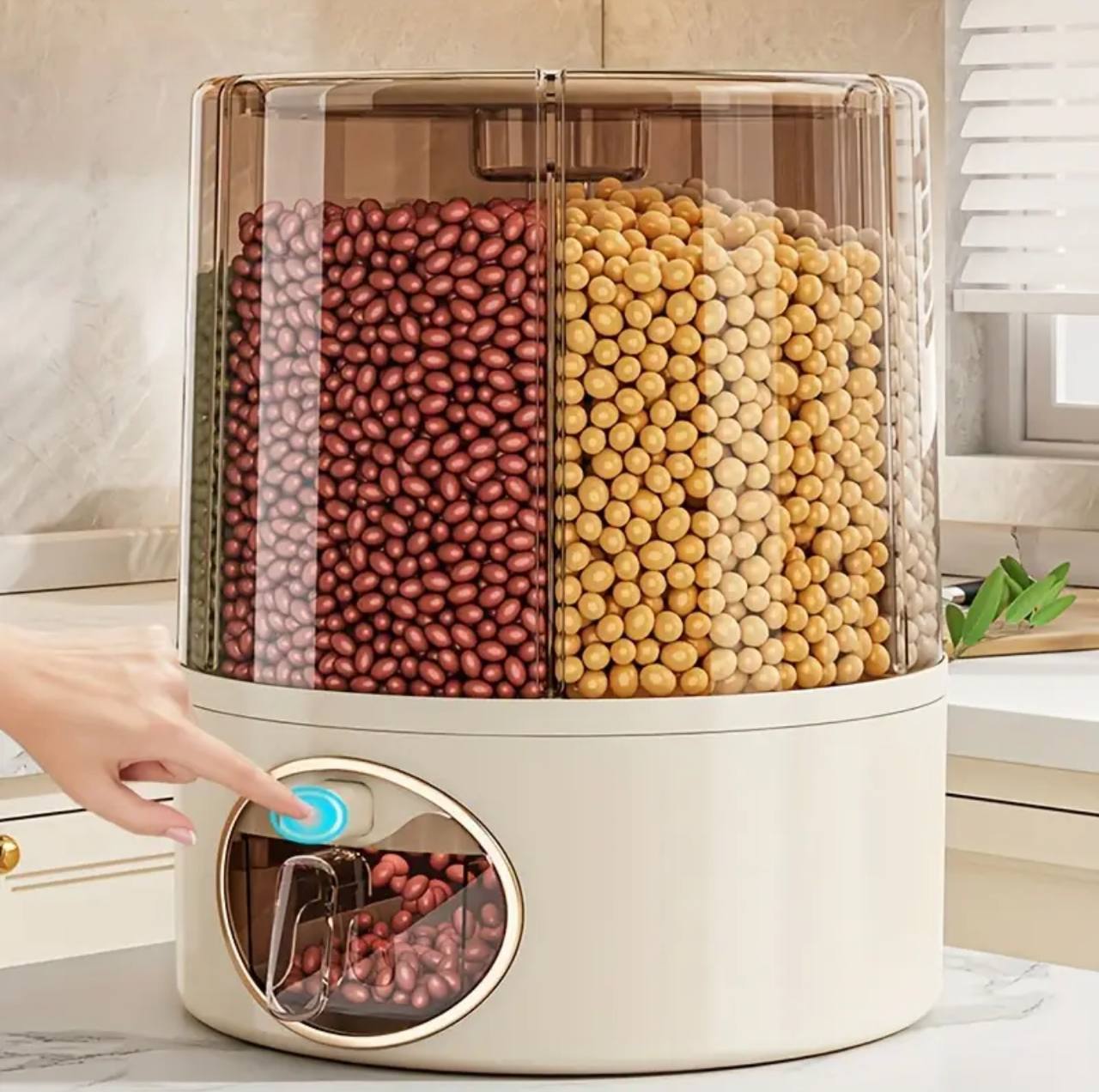 6 compartment cereal dispenser