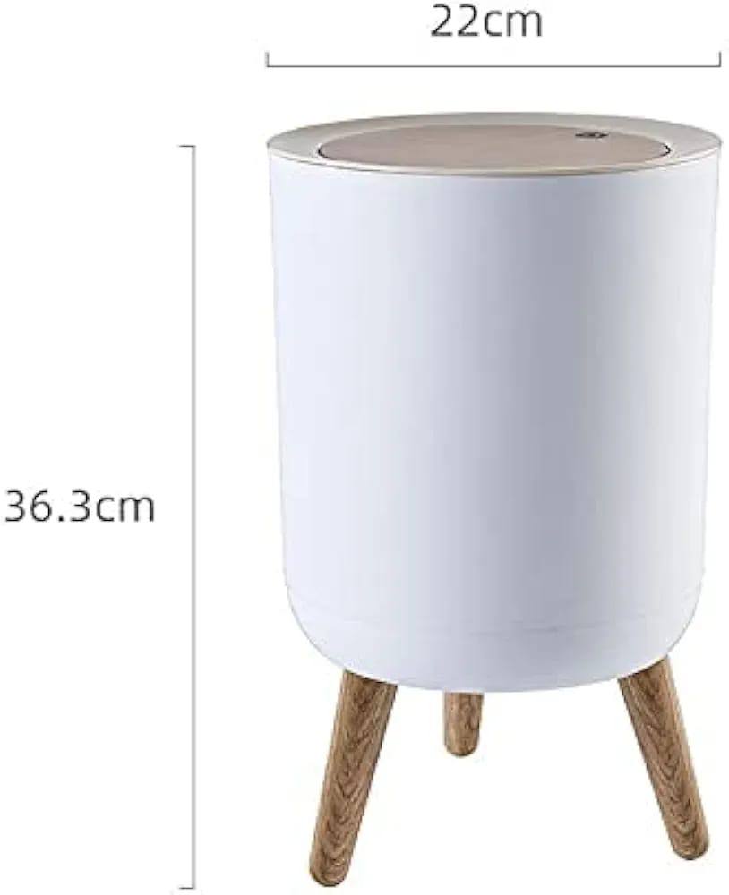 Nordic Style  dustbin with Wood Grain Cover
