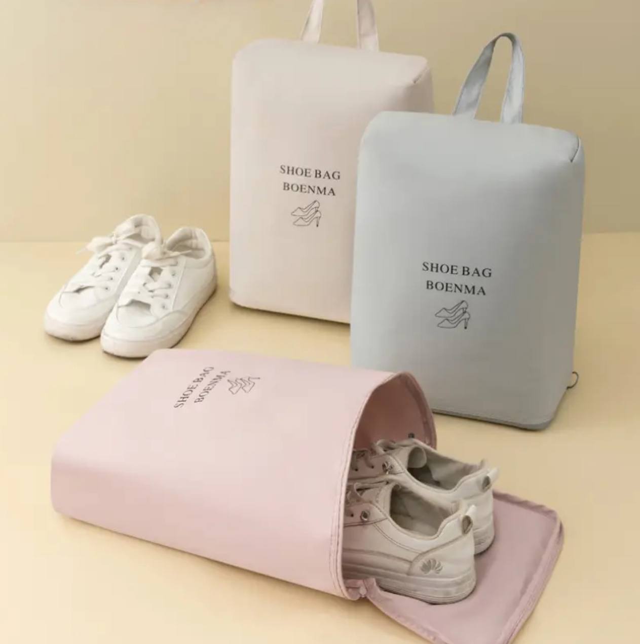 Portable travel shoe bag