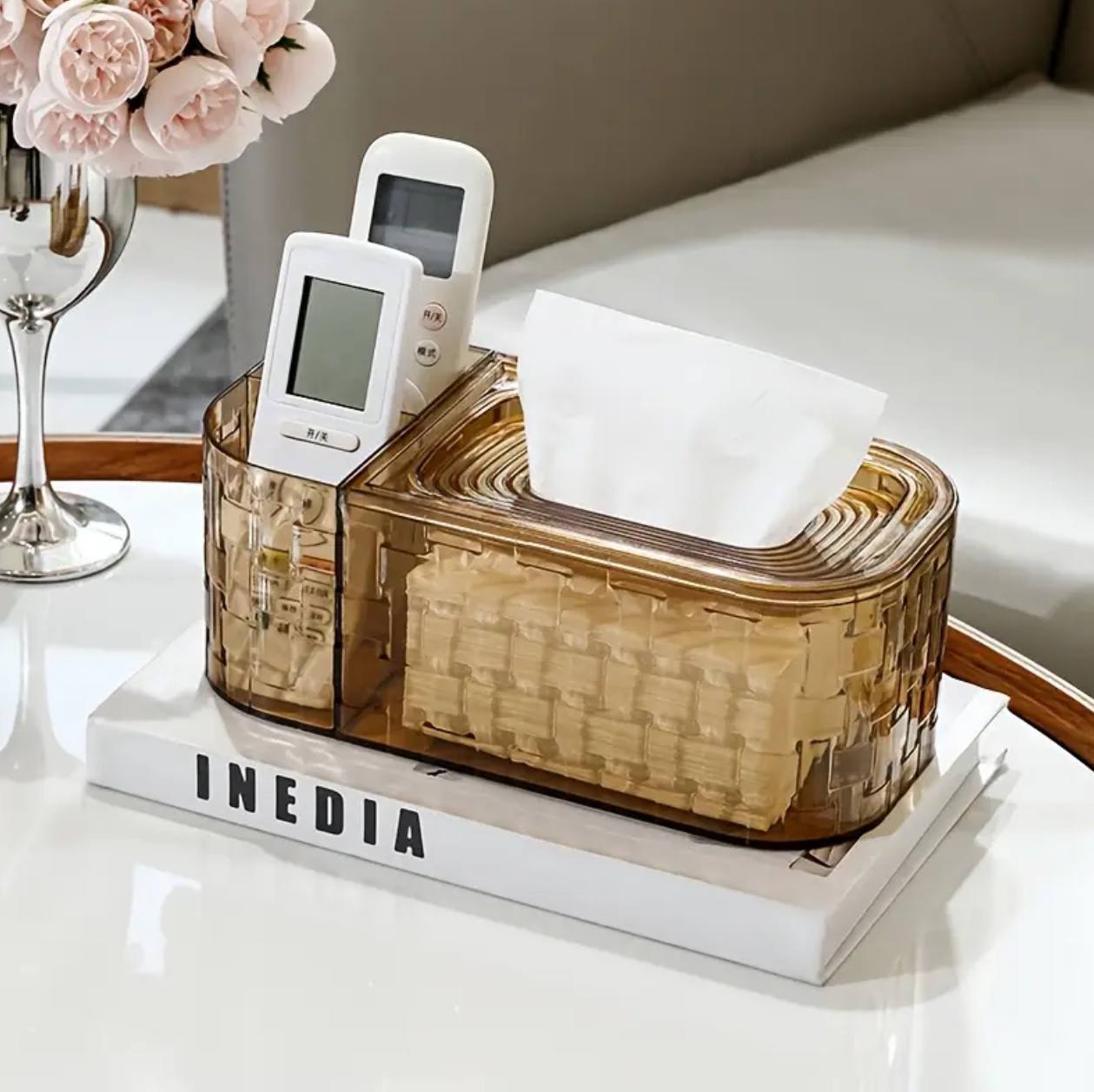 Sunken tissue box