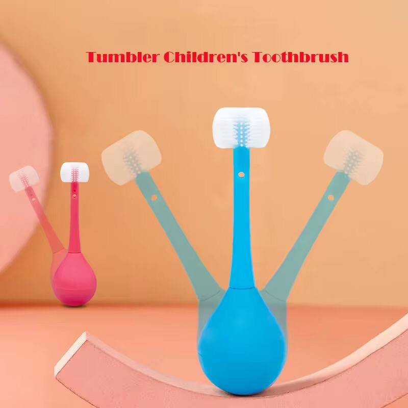 LOVELY THREE-SIDED KIDS TOOTHBRUSH.