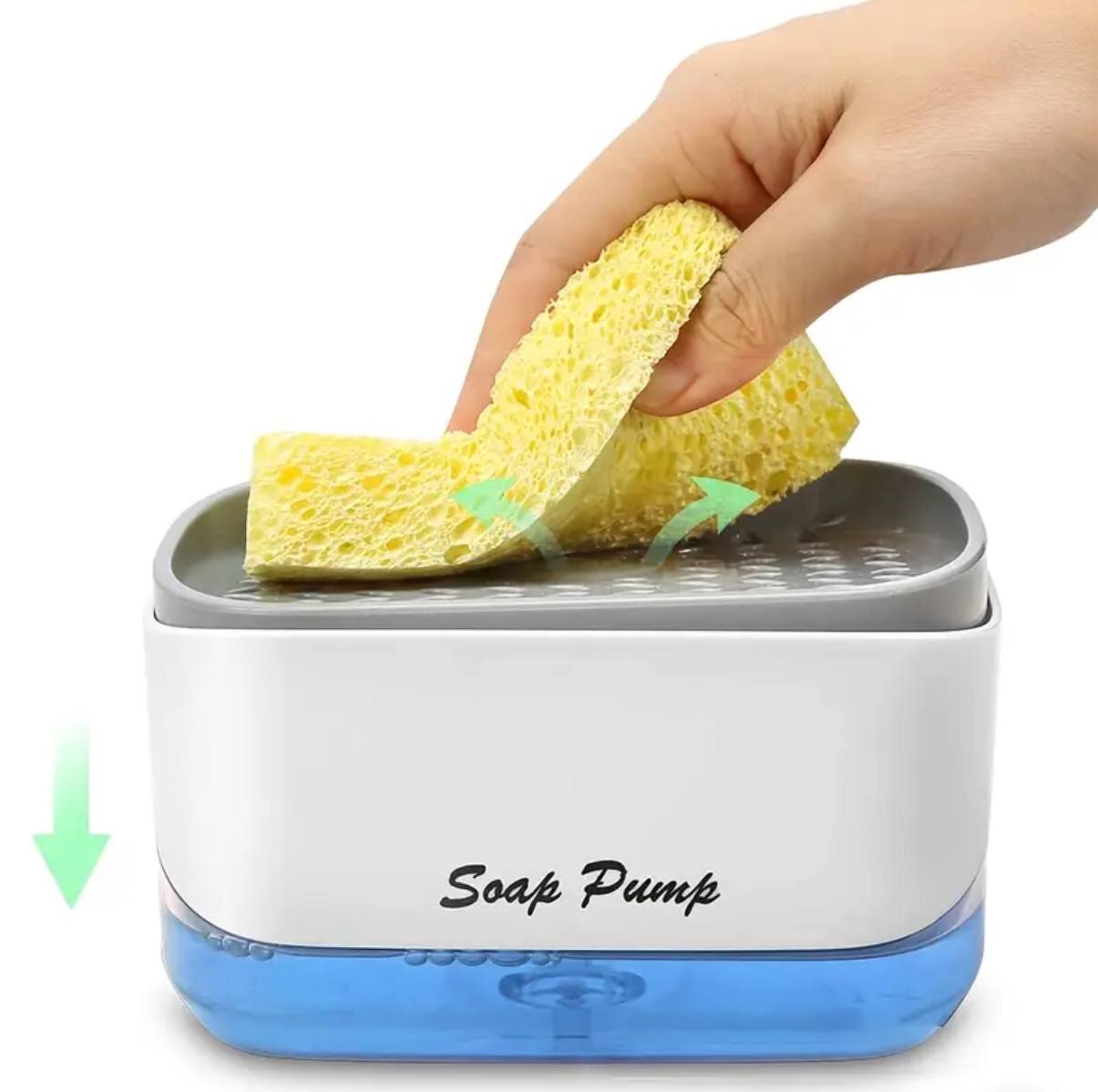 Soap pump &sponge caddy .