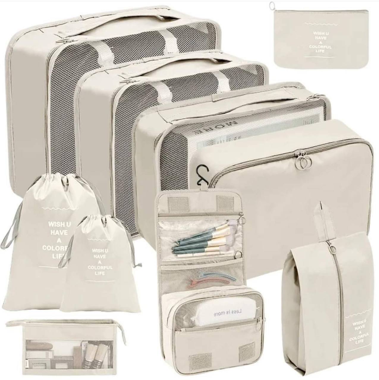 10pcs Luggage Travel Organizers For suitcase 