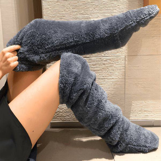 Warm long  winter thermal leg warmers  