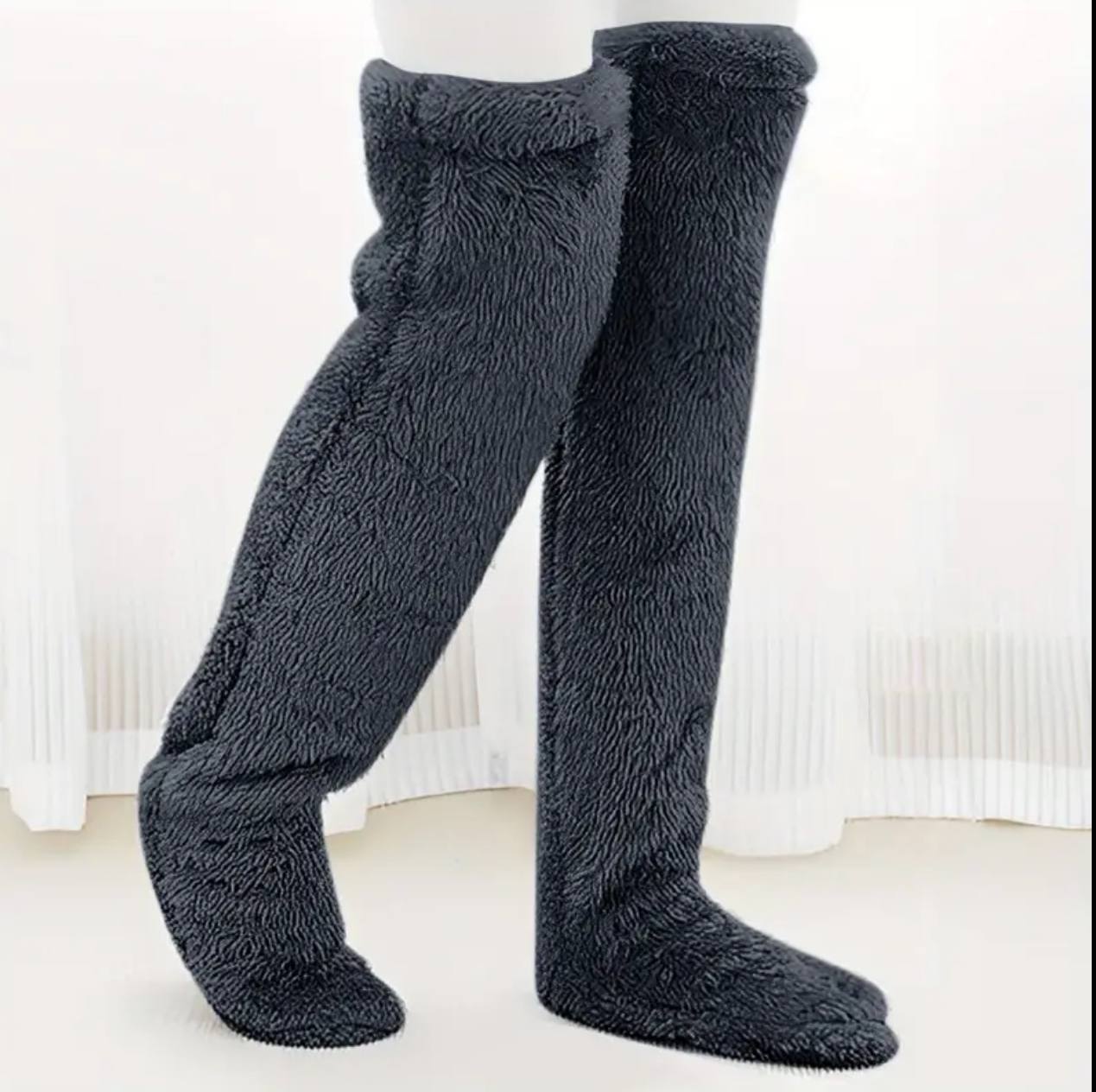 Warm long  winter thermal leg warmers  