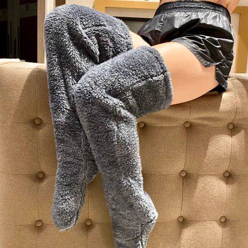 Warm long  winter thermal leg warmers  