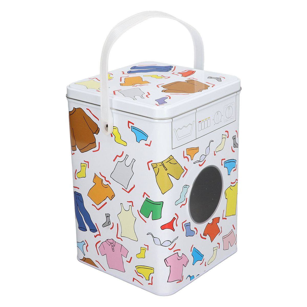 Washing machine themed powder/laundry detergent  storage container - 