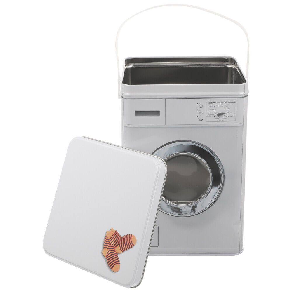 Washing machine themed powder/laundry detergent  storage container - 