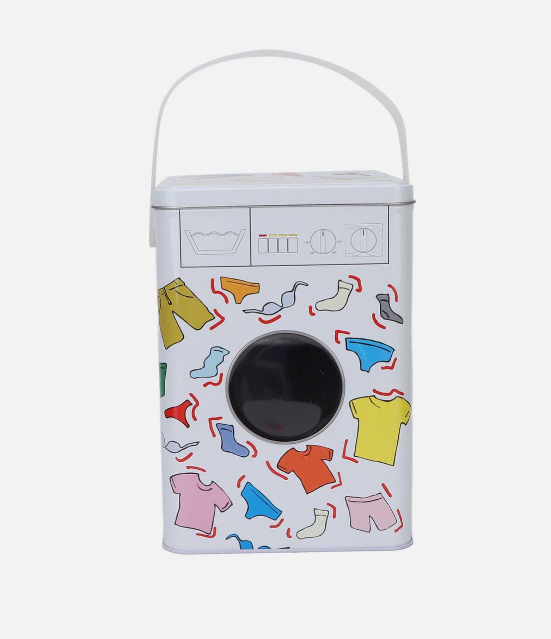 Washing machine themed powder/laundry detergent  storage container - 