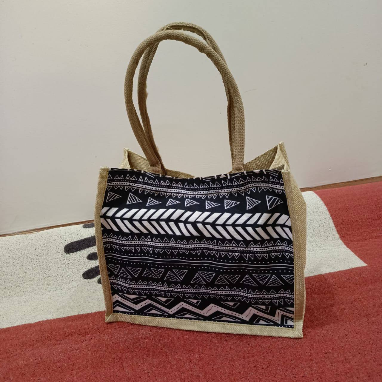 Geometric Print Pattern Tote Bag