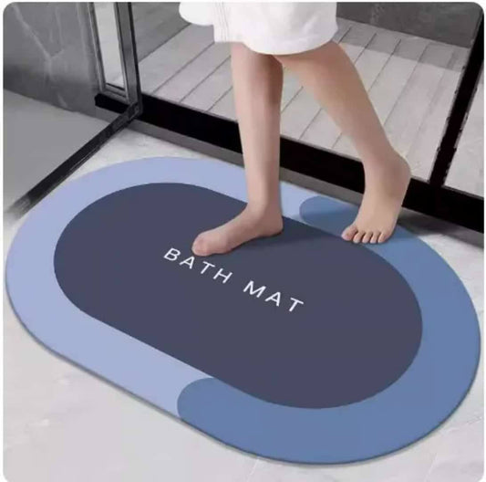 Oval Antislip absorbent bathroom mat