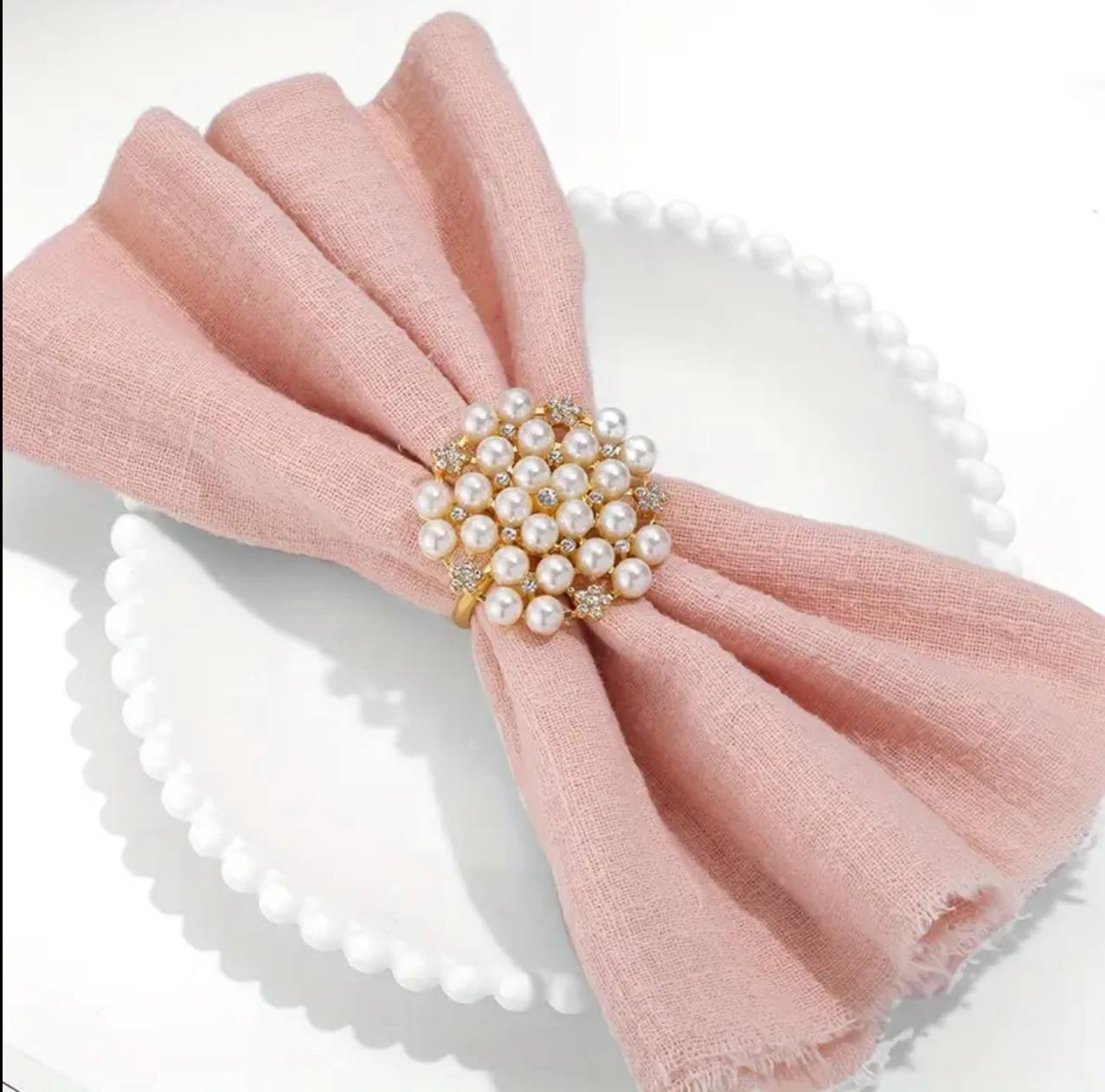 6pc Napkin ring holder