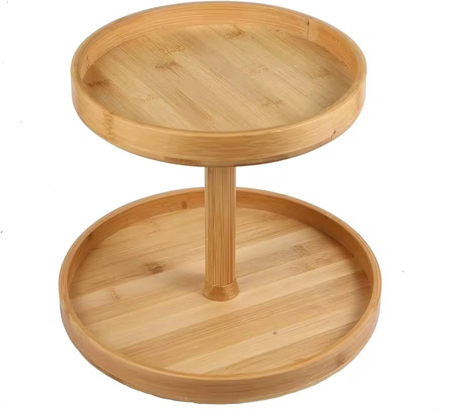2 Layer Bamboo Lazy Susan
