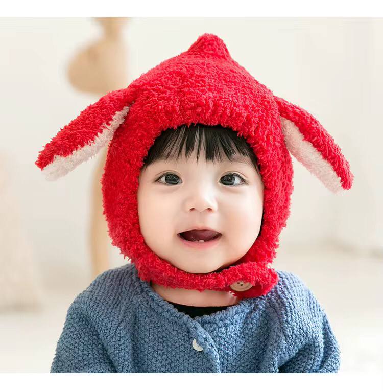 Wool Winter Children Hat Plus Fleece .