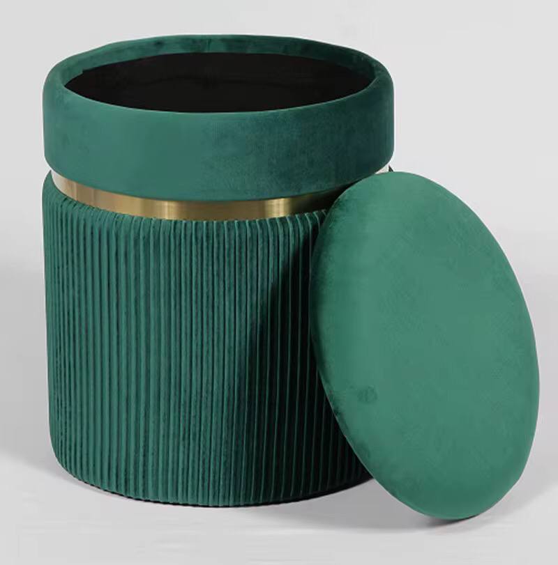 Modern Round Footstool Ottoman
