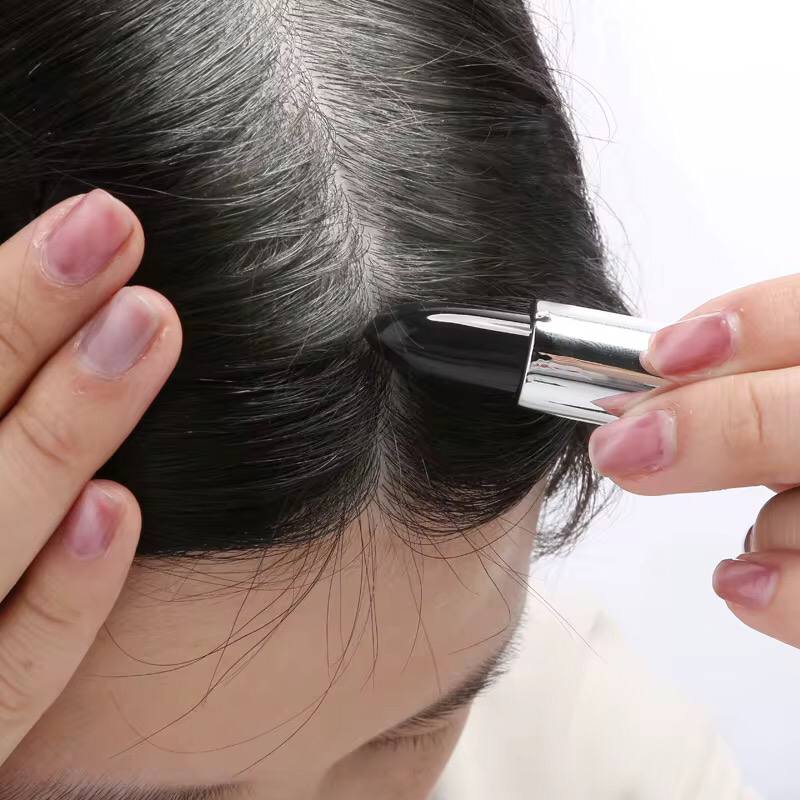 Black & Dark Brown one time hair dye 
stick with instant root coverage