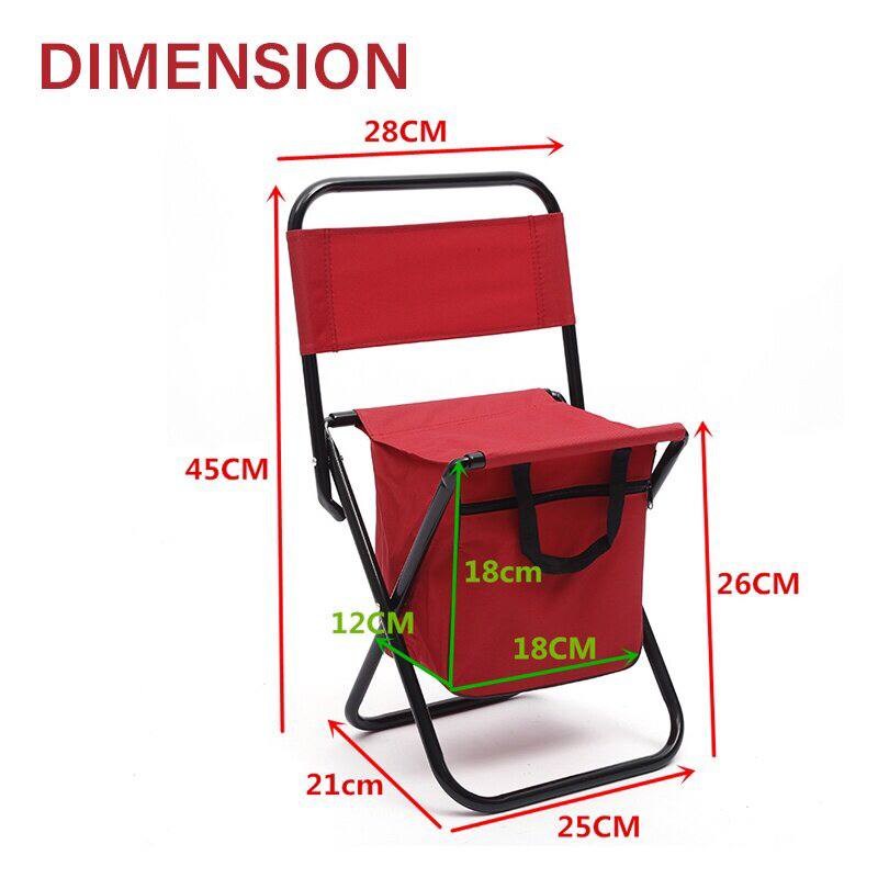 Kid's Foldable camping chair with storage pouch