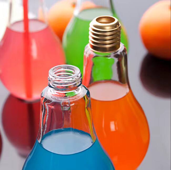 Glass Cups Light Bulb Shaped
