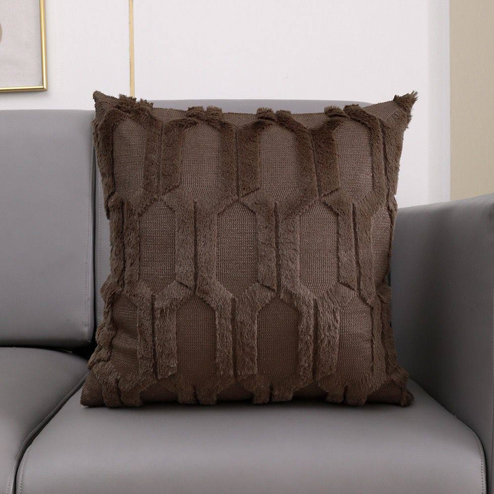 Soft Solid Fluffy Cushion Cover